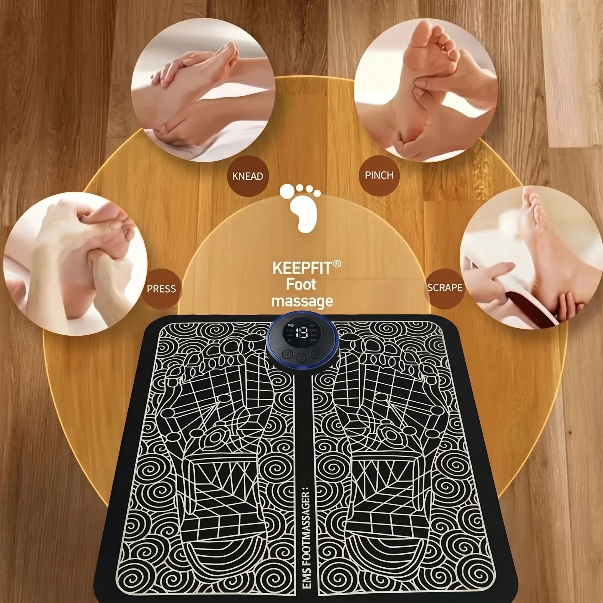 EMS Foot Massager Pad – Electric Muscle Stimulation Mat for Tired Feet - alternate view