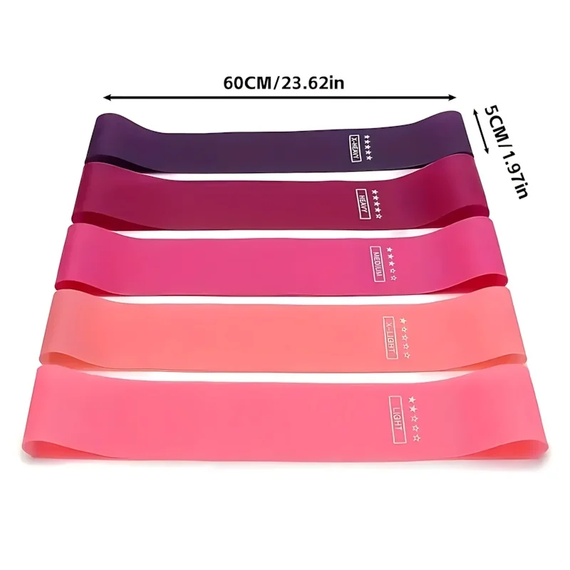 Yoga Resistance Band TPE Material Soft High Elasticity for Glute Squats - color options
