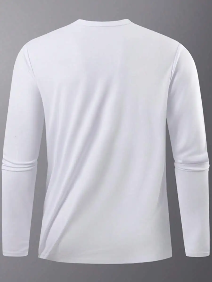 Men's Long Sleeve Compression Top – Quick-Dry Moisture-Wicking Base Layer - alternate view