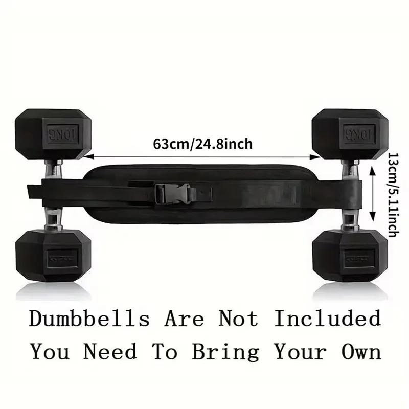 Adjustable Weighted Waist Belt for Home Workouts Dumbbell Training Hip Shaping - size and dimensions