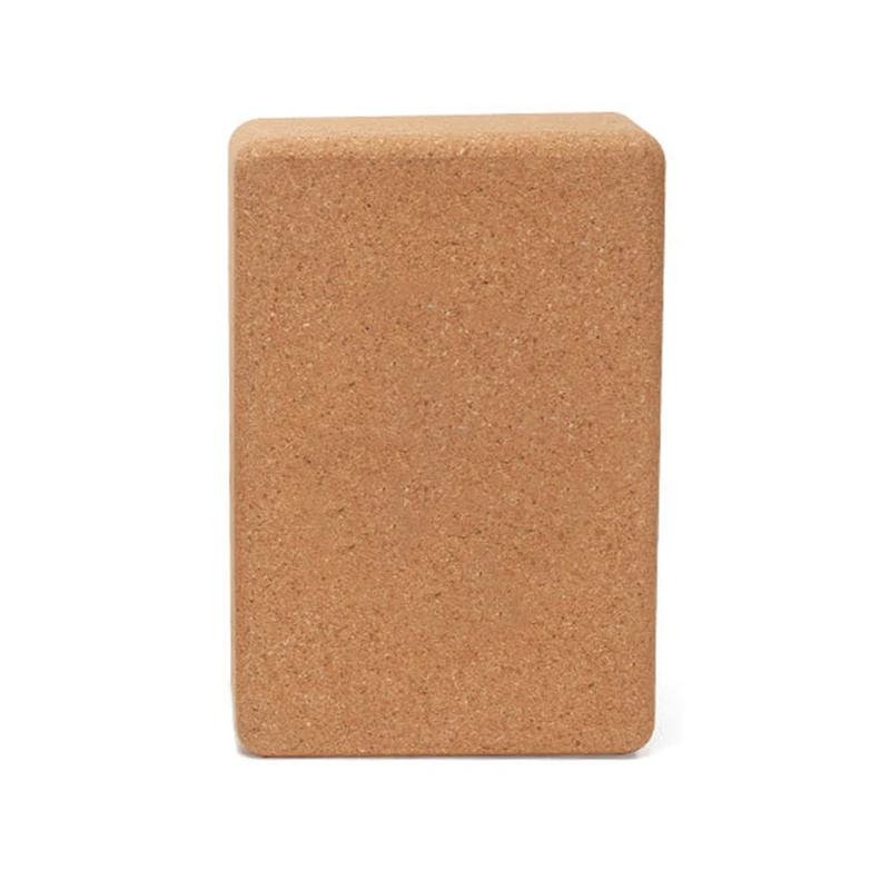 Cork Yoga Block – Natural Cork Brick for Stretching, Alignment & Support - color options