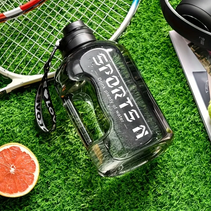 Large Water Bottle 1.7L & 2.7L – BPA-Free Gym & Camping Jug - close-up detail