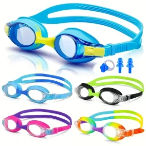 Kids Swim Goggles – Anti-Fog, Leak-Proof, Ages 3–12