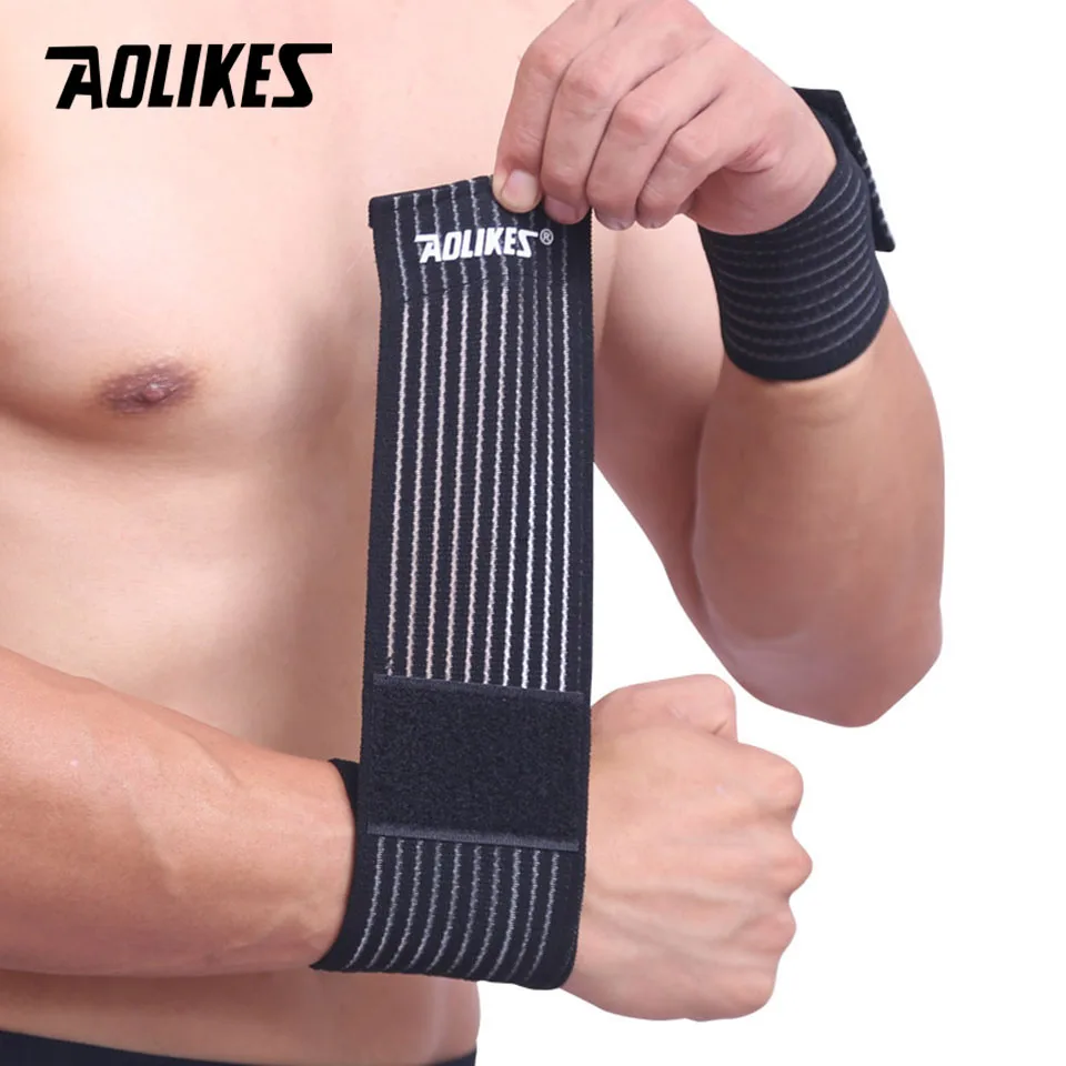 Elastic Hand & Wrist Bandage – Cotton Sports Wrist Wrap - close-up detail