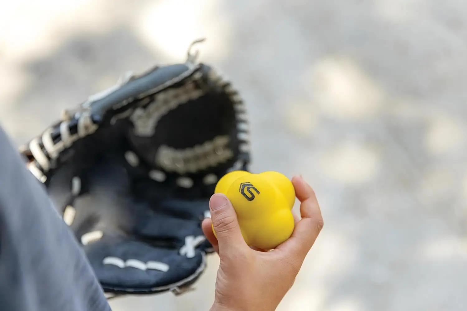 Reaction Ball for Baseball Softball Reflex Agility Training - close-up detail