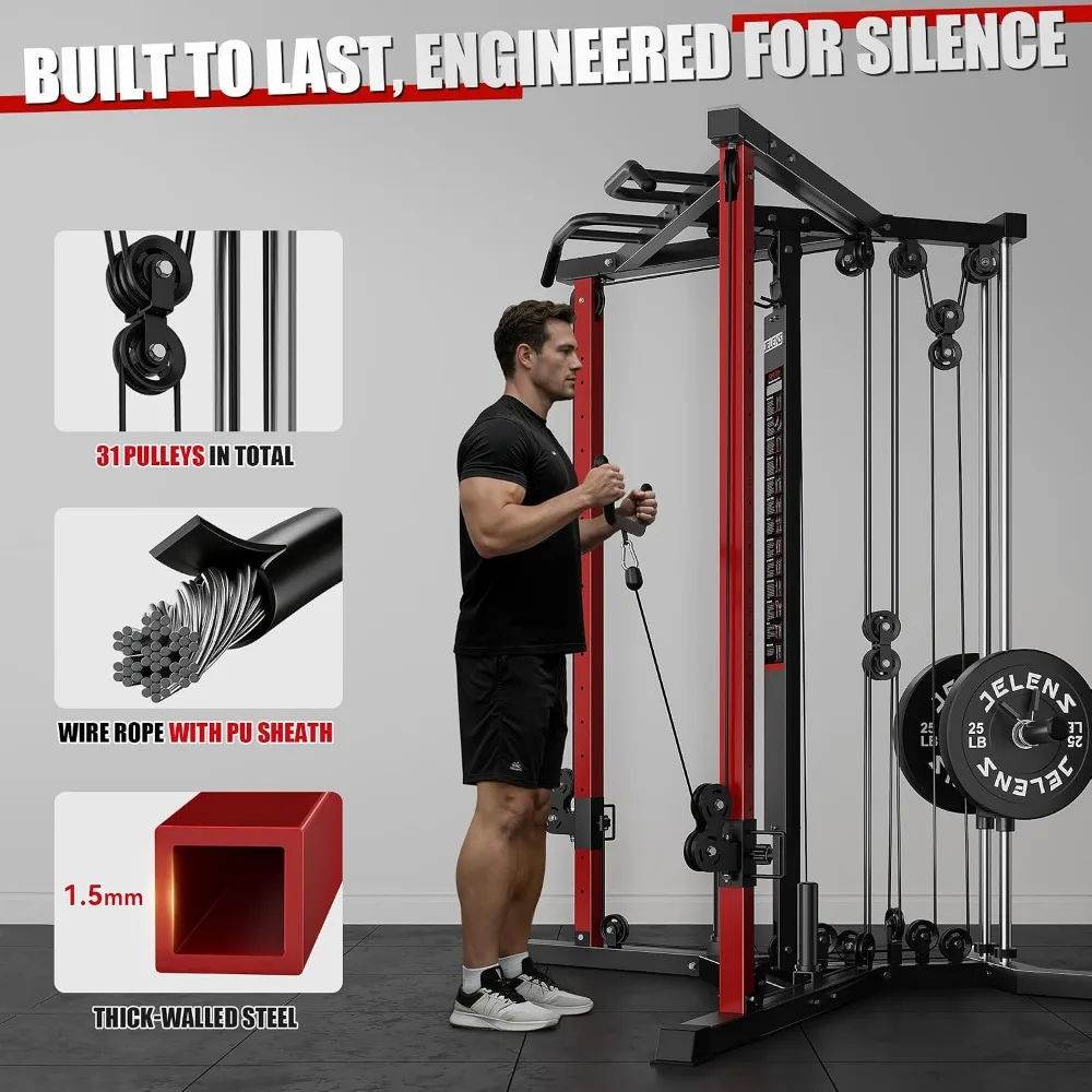 Cable Crossover Machine – High & Low Pulley Functional Trainer for Home Gyms - color options