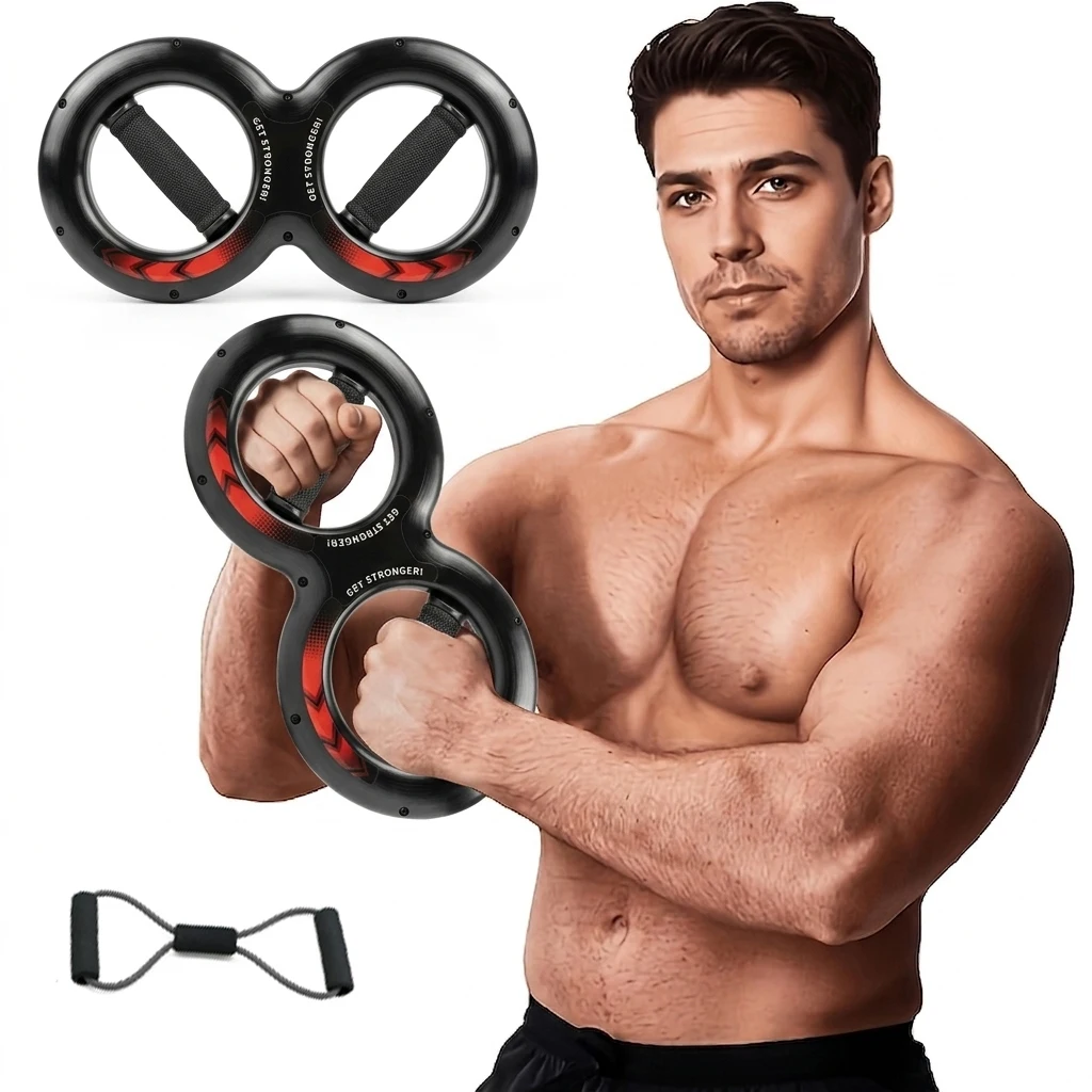 Figure-8 Arm Strength Trainer – Wrist, Forearm & Chest Isometric Exerciser - alternate view