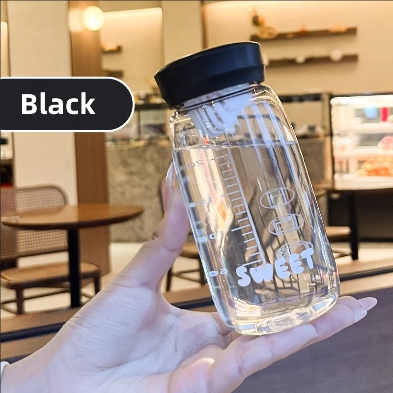 Simple and fresh mini water cup heat-resistant anti drop portable plastic - texture detail