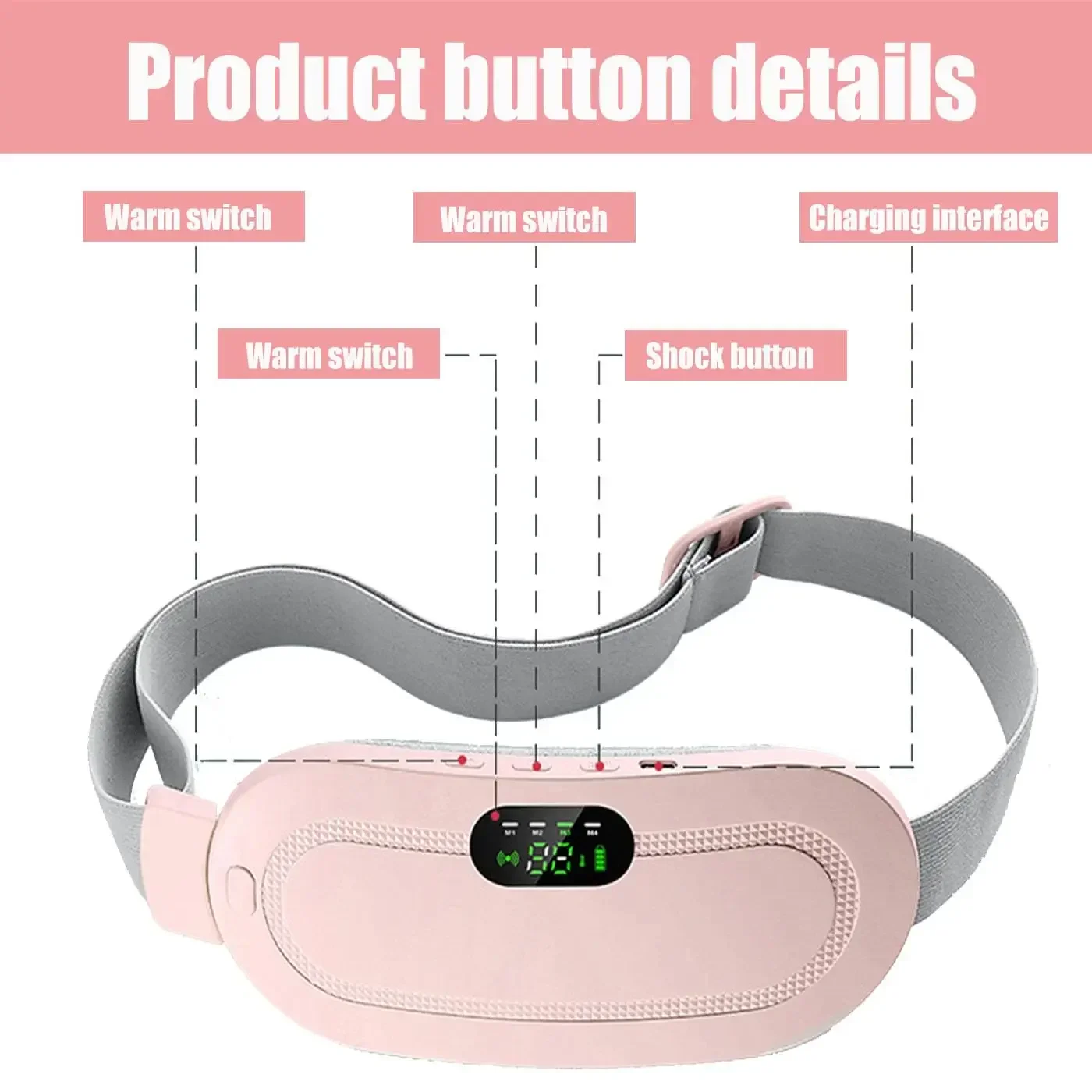 Heated Warming Belt – Portable Abdominal Heat Therapy Wrap - color options