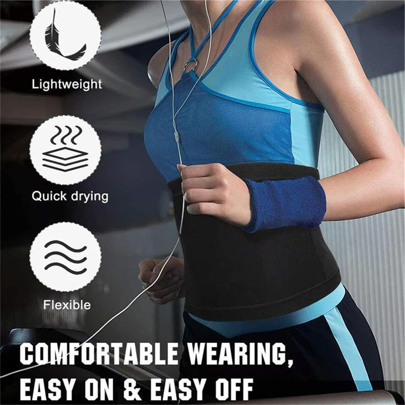 Waist Trimmer Sweat Belt – Adjustable Abdominal Wrap & Core Support - size and dimensions
