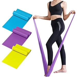 Resistance Band Set – 3 Exercise Bands for Home & Physical Therapy