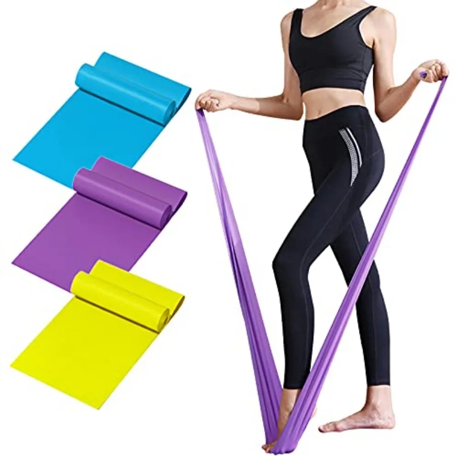 Resistance Band Set – 3 Exercise Bands for Home & Physical Therapy