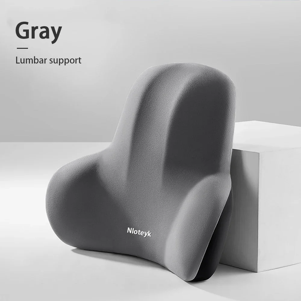 Memory Foam Car Neck Pillow & Lumbar Support – Driving Posture Cushion - packaging