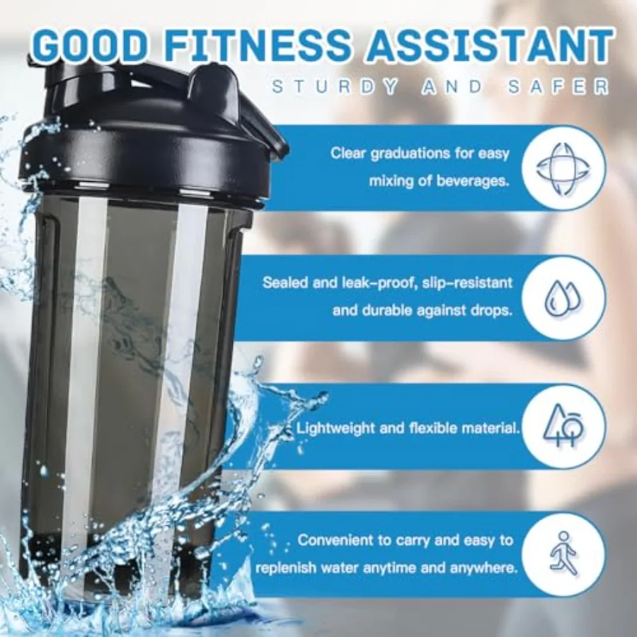 Custom Shaker Bottle 18 oz – Leak-Proof Personalized Protein Shaker - in use