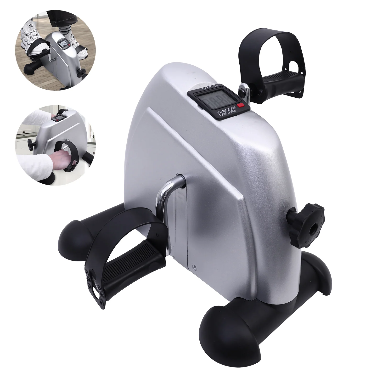 Under-Desk Pedal Exerciser – Motorised Mini Bike with LCD for Legs & Arms - texture detail
