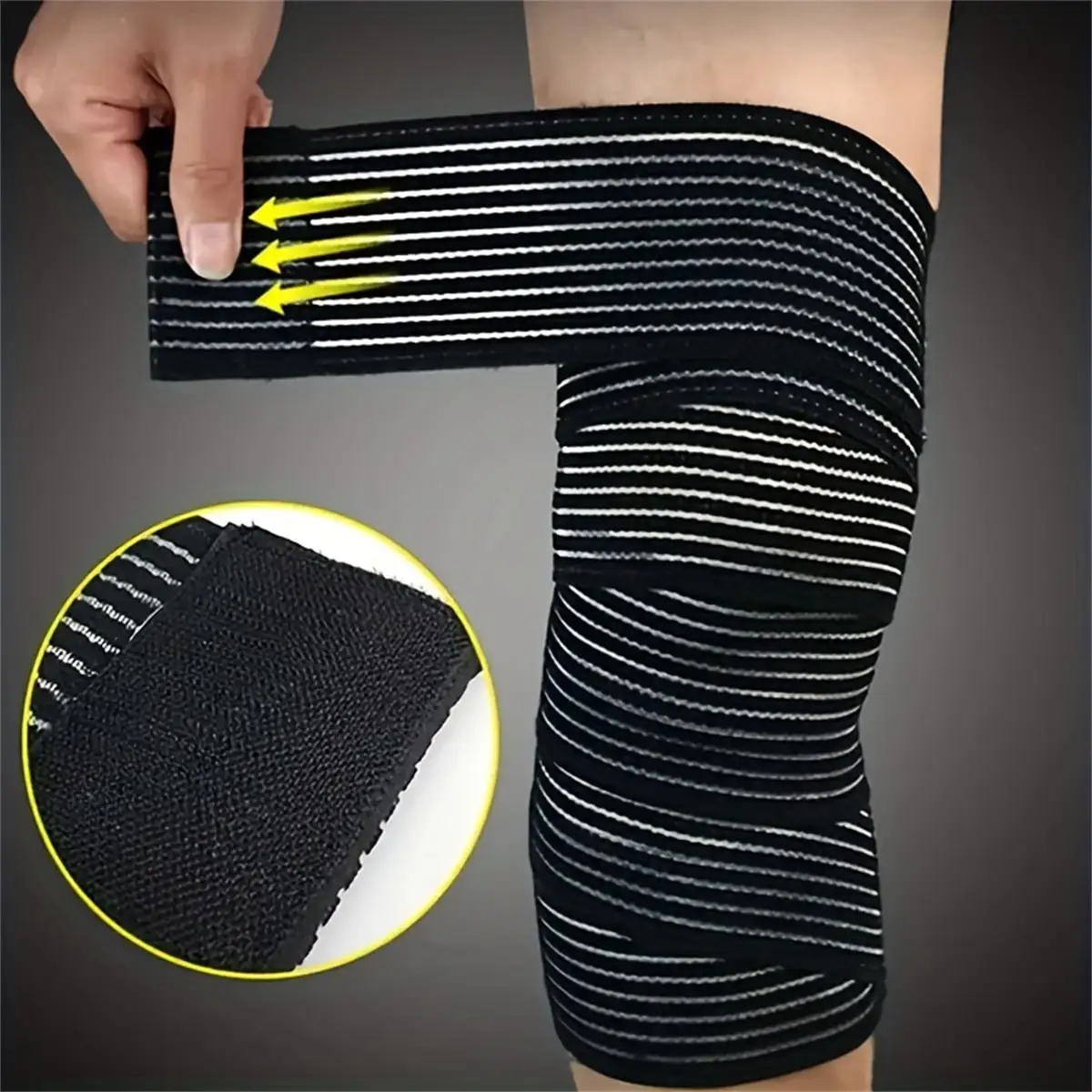 Self-Adhesive Knee Strap – Elastic Anti-Sprain Support Wrap