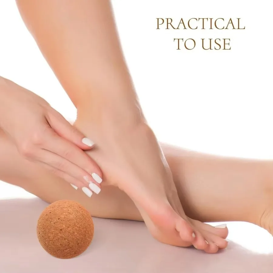 Cork Massage Balls 2-Pack – Trigger Point Release for Back & Shoulders - in use
