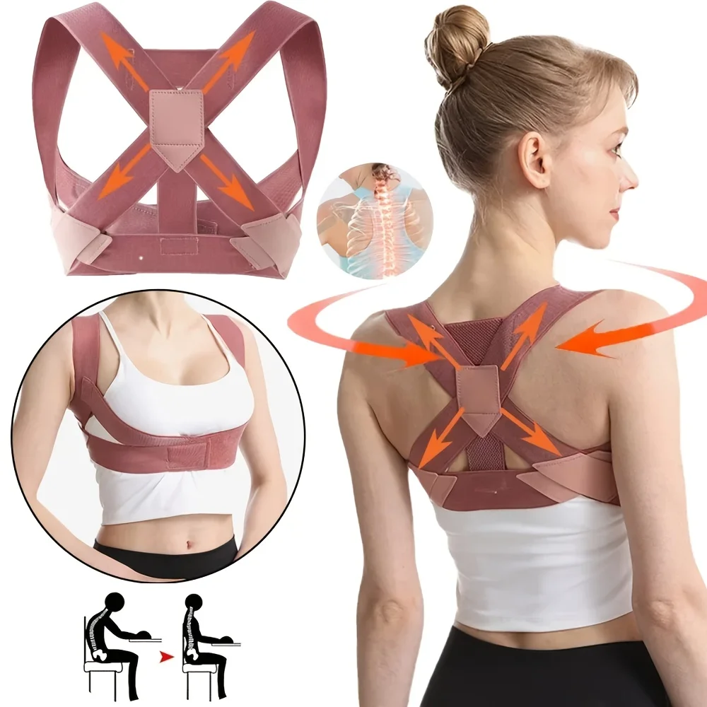 Posture Corrector Brace – Invisible Under-Shirt Shoulder & Upper Back Support