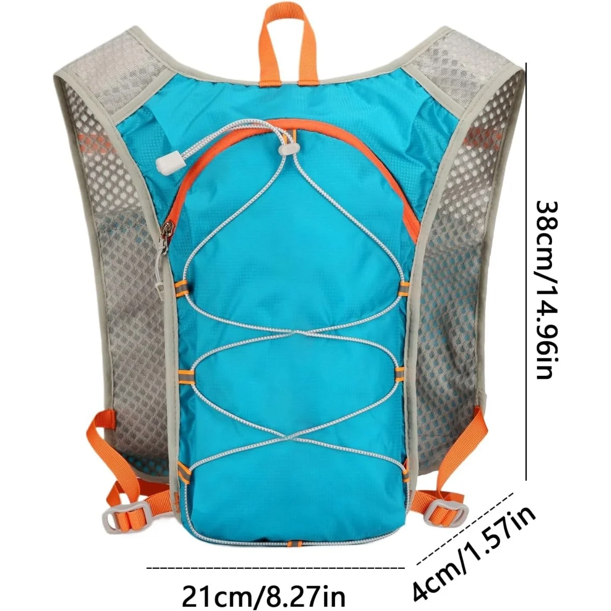 Hydration Vest Running Backpack – Lightweight Pack for Trail Runs & Hiking - size and dimensions