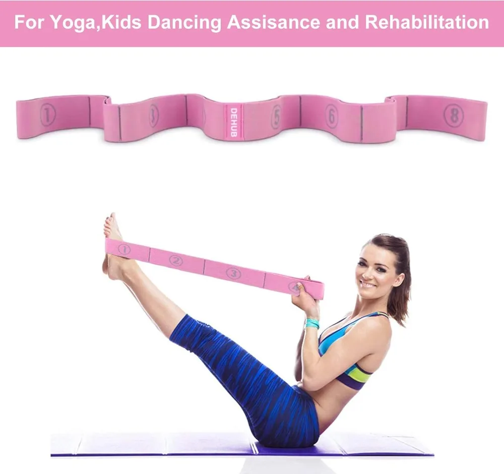 Multi-Loop Stretch Strap – Yoga & Pilates Flexibility Trainer - alternate view