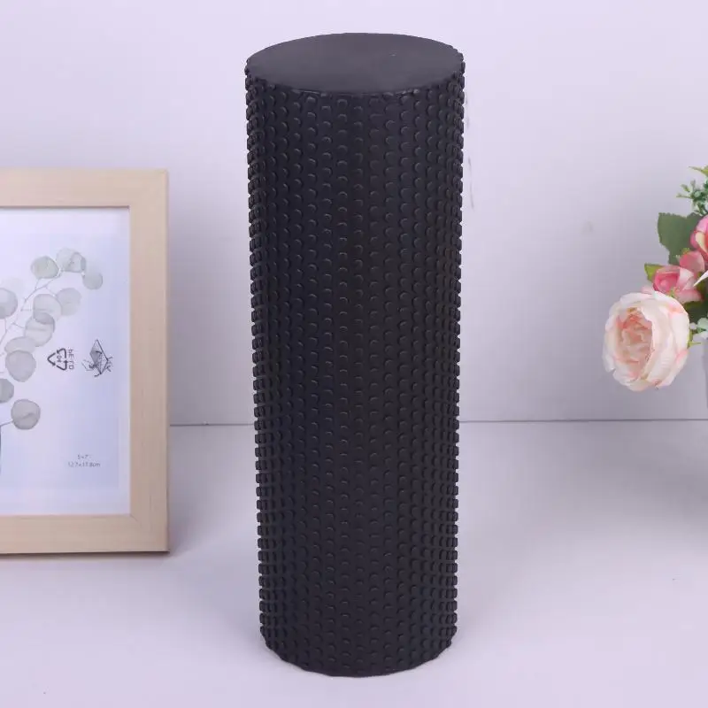 New【Yoga Roller Round EVA Foam Cylinder For Pilates Exercise Enhanced Home - packaging