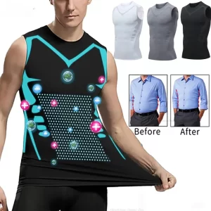 Men's Ice Silk Compression Vest - Cooling Quick-Dry Base Layer Tank Top M-4XL