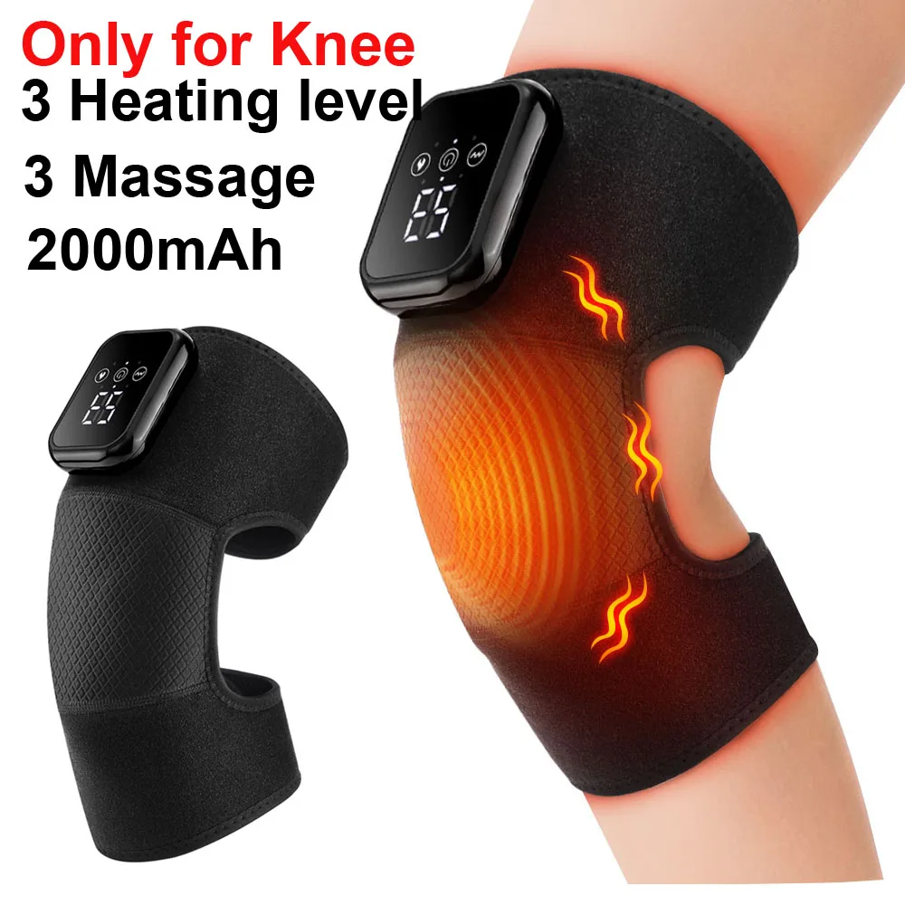 Electric Heated Knee Massager – Vibration & Heat Therapy Knee Pad - view 17
