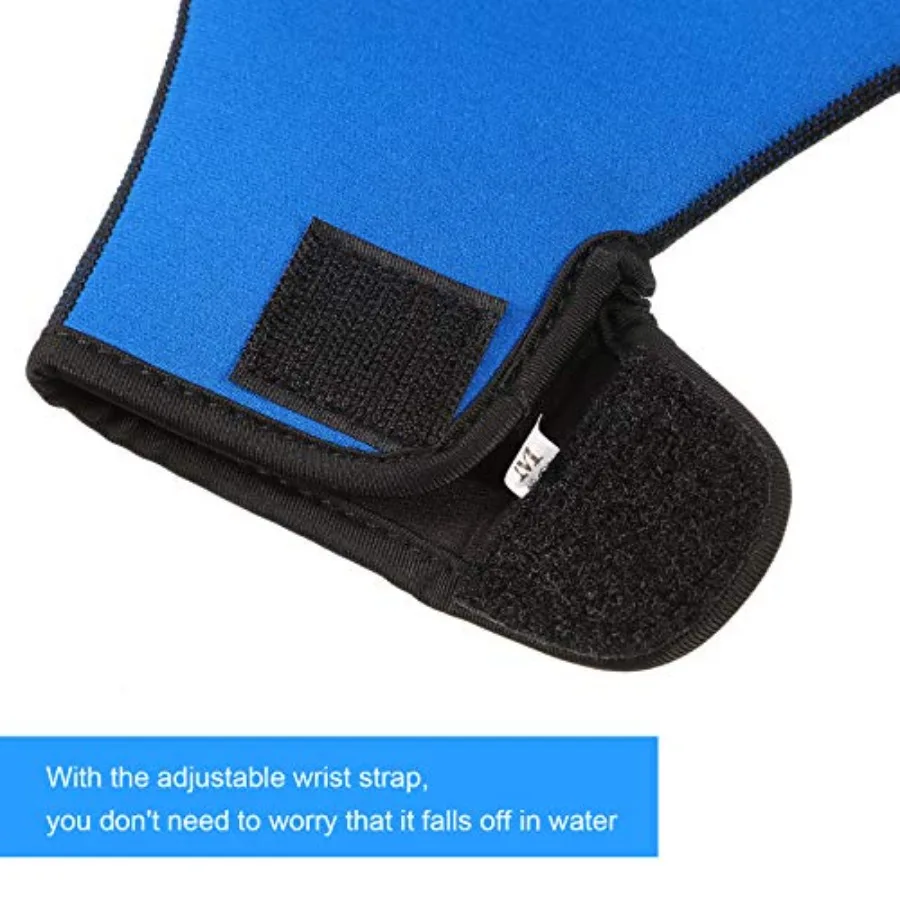 Webbed Aquatic Training Gloves 2 Pairs – Neoprene Water Resistance Mitts - size and dimensions