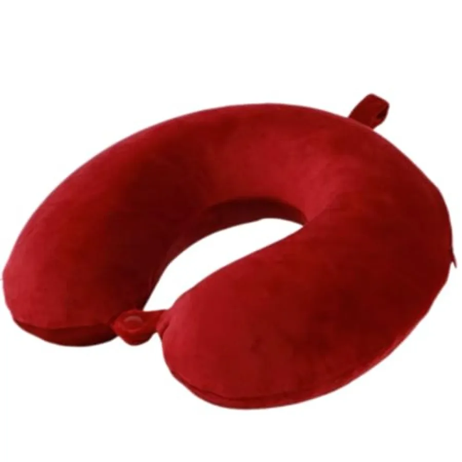 Memory Foam Travel Neck Pillow – U-Shaped Support for Flights & Car - packaging