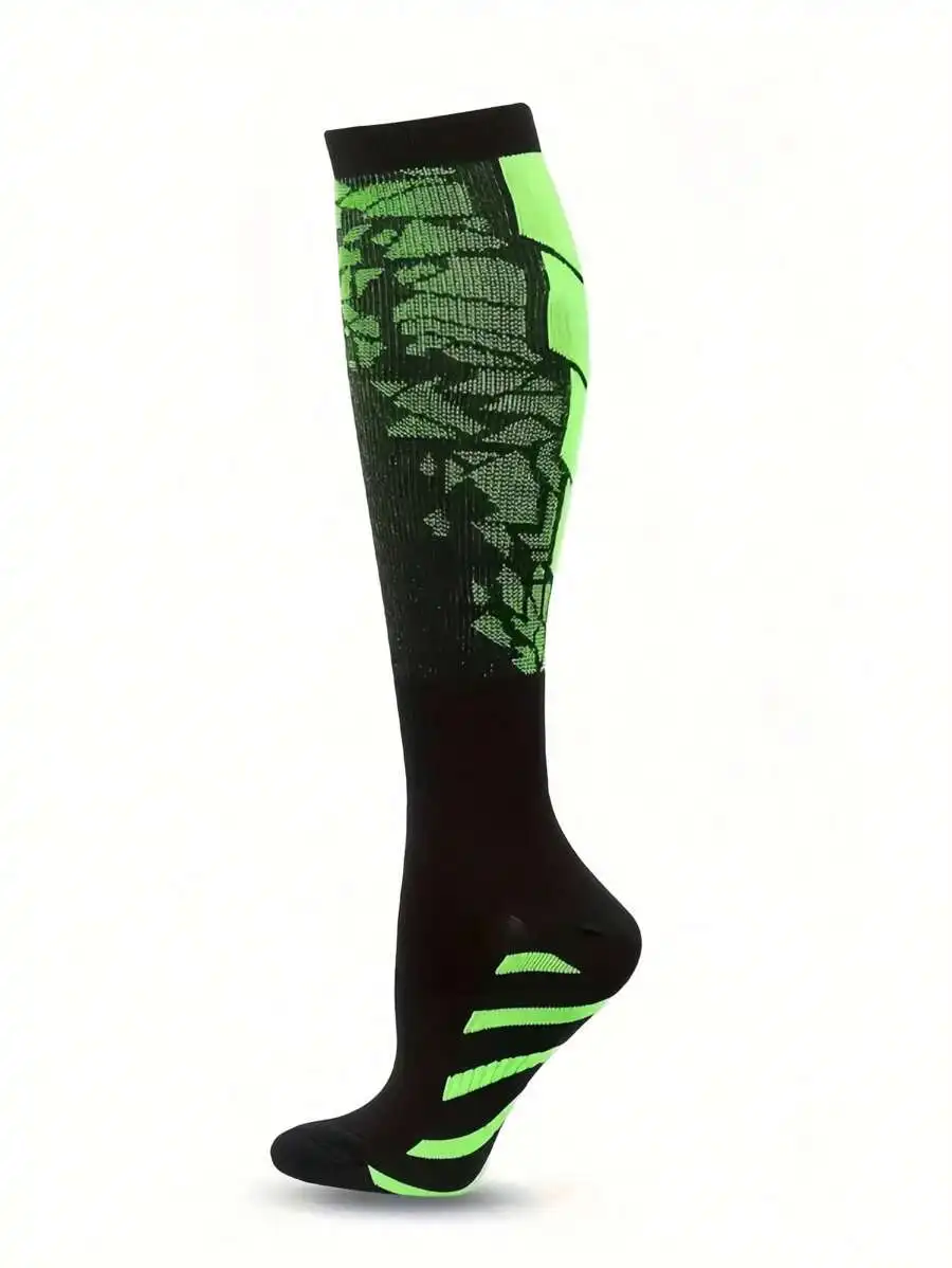 Knee-High Compression Socks – Breathable Moisture-Wicking Sports Socks - in use