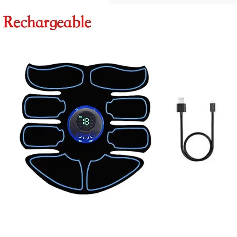 EMS Abdominal Muscle Stimulator – ABS & Arm Toning Trainer - in use