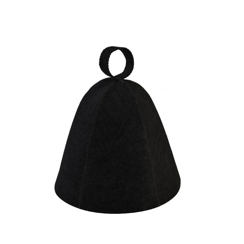 Sauna Hats Thicken Wool Felt Shower Cap Hair Turban Quickly Towel - detail view