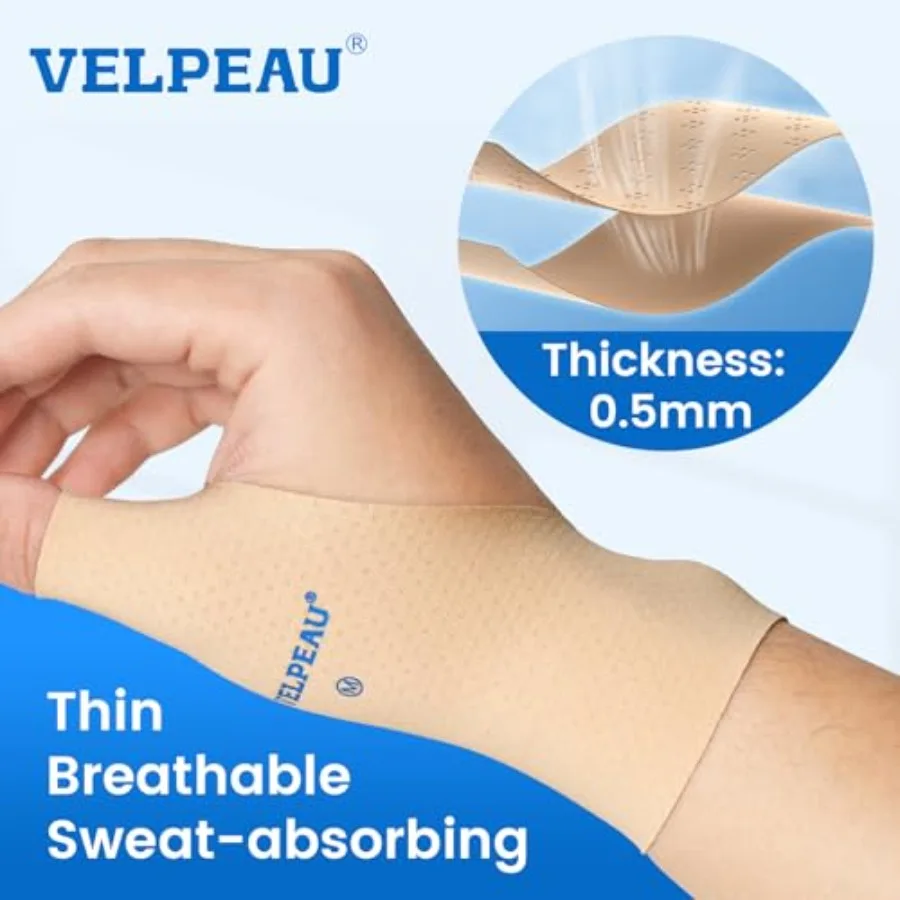 Thumb & Wrist Compression Sleeves (2-Pack) – Arthritis & Tendonitis Support - in use