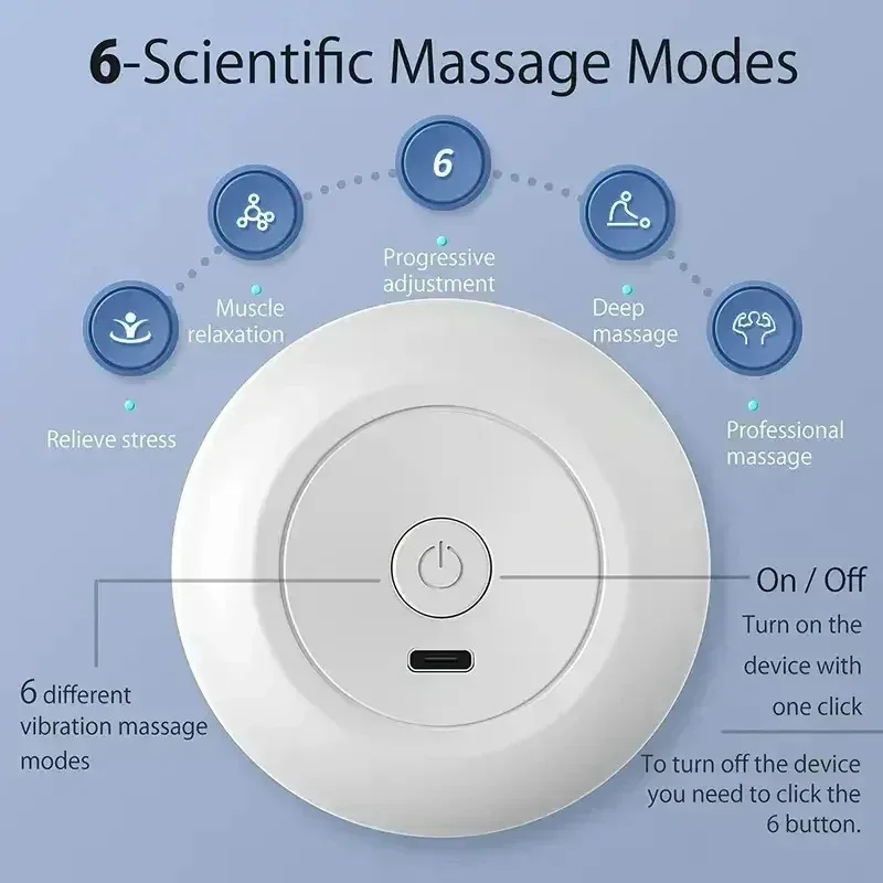 Mini Portable Massage Gun Deep Tissue Percussion Handheld Muscle Massager for - in use