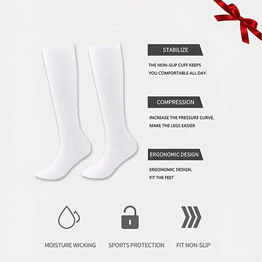 Women’s Compression Socks 3-Pack – Graduated, Anti-Slip, Breathable - alternate view
