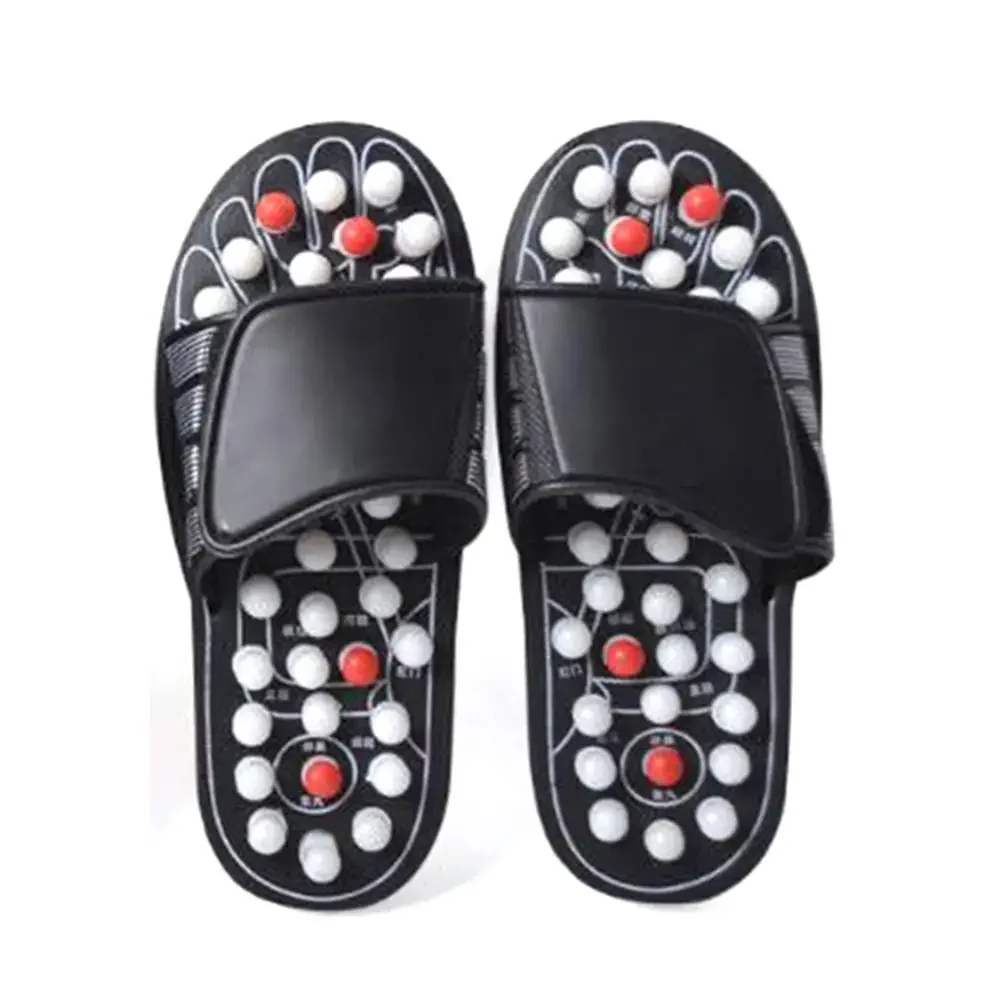Acupressure Massage Slippers – Reflexology Sandals for Tired, Aching Feet - in use