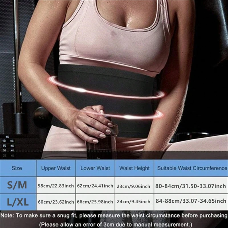 Waist Trimmer Sweat Belt – Adjustable Abdominal Wrap & Core Support - close-up detail