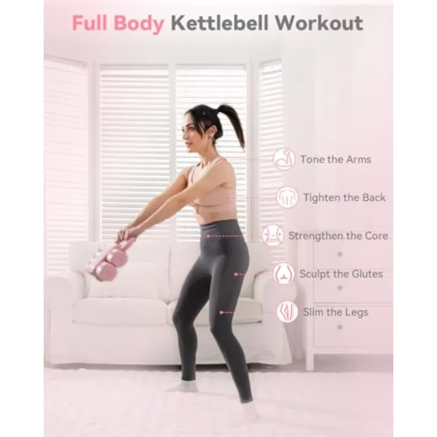 Adjustable Dumbbell & Kettlebell Set – Home Gym Weights for Women - color options