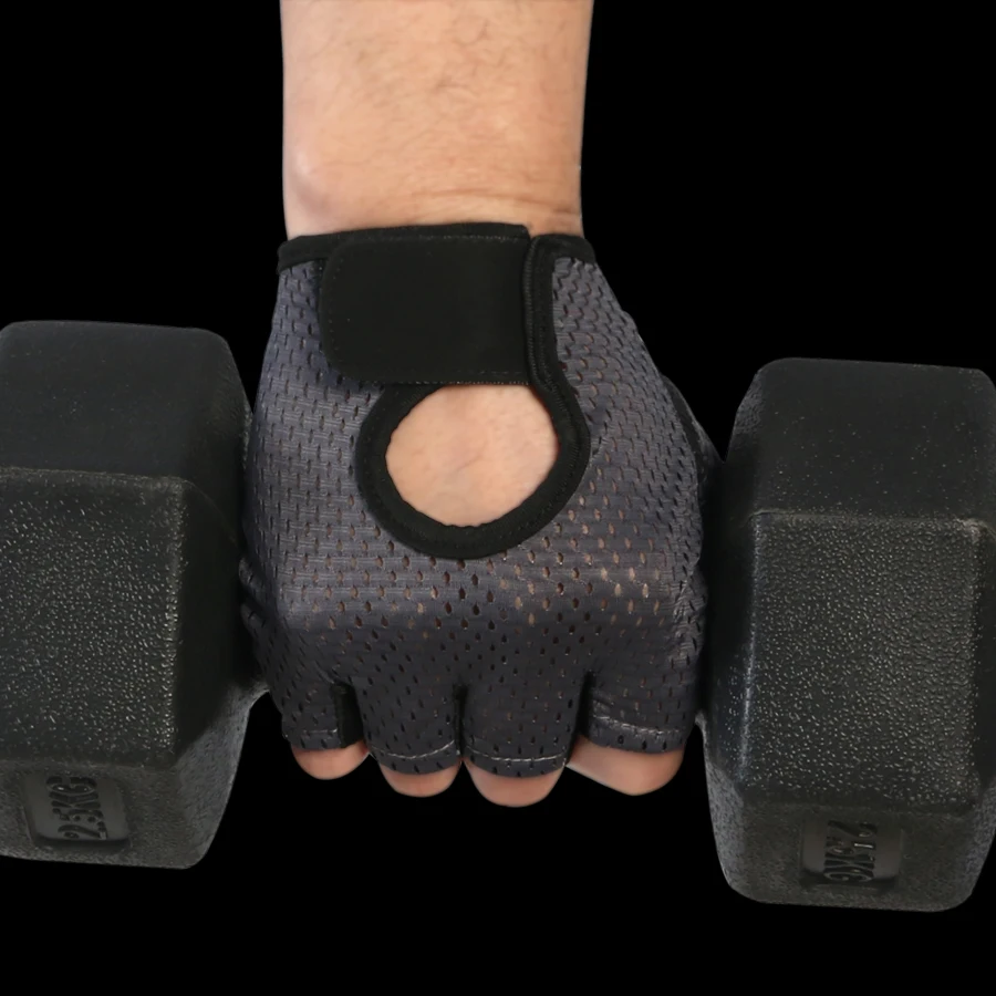 Ice Silk Half-Finger Gloves – Breathable Summer Cycling Mitts