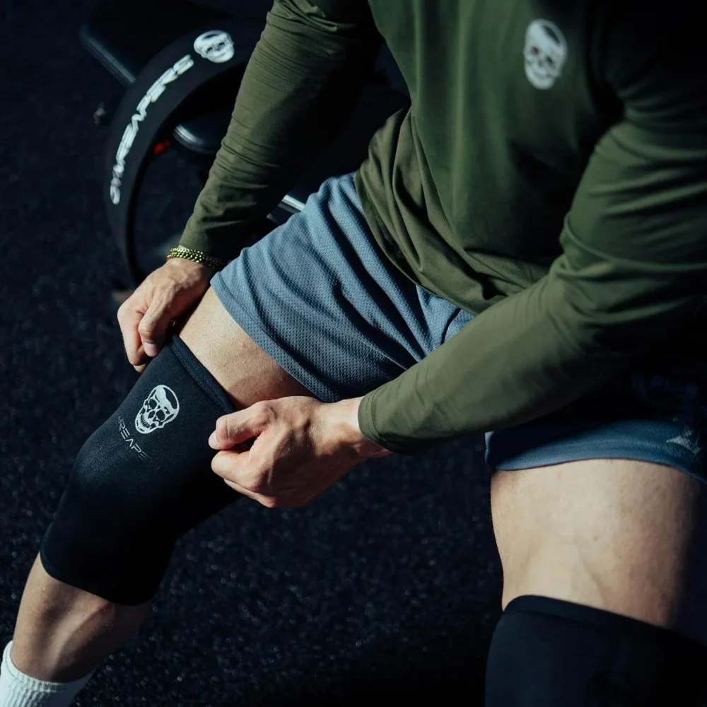 7mm Neoprene Knee Sleeves – IPF Approved Squat & Powerlifting Support - size and dimensions