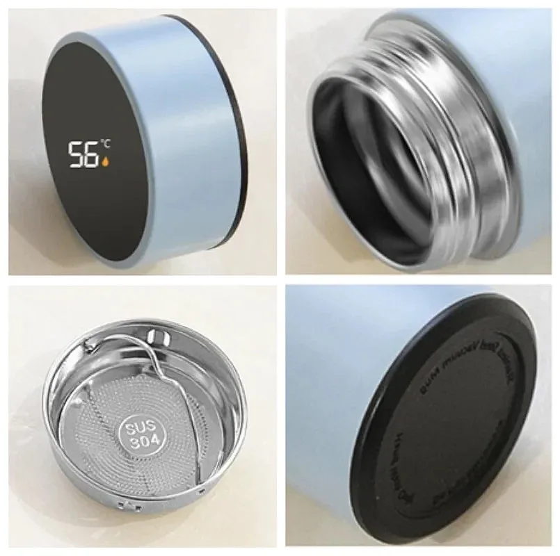 Smart Thermos Flask 200ml – Vacuum Cup with LED Temperature Display - alternate view