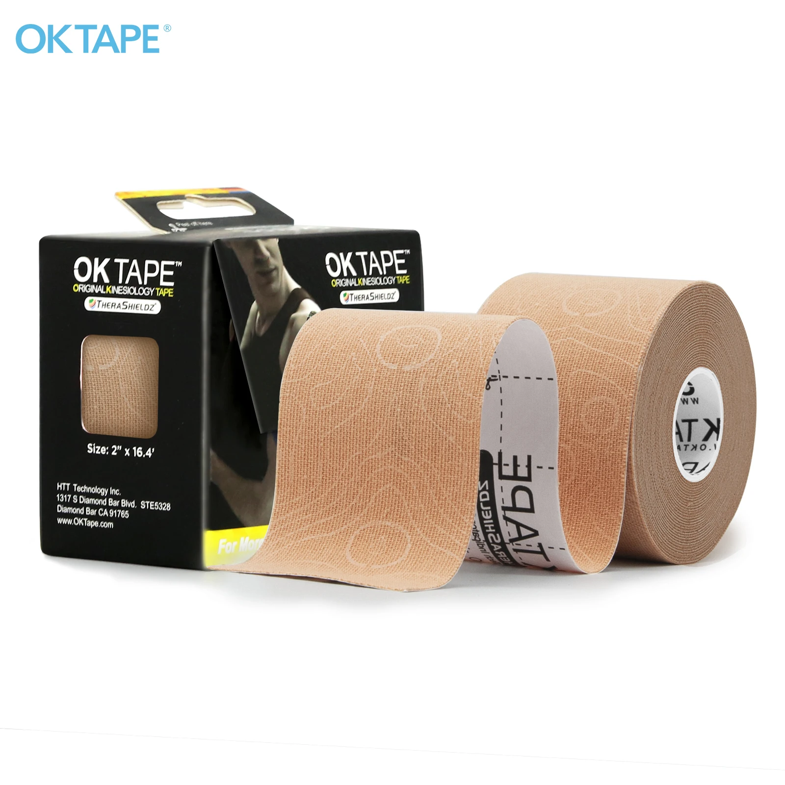 Kinesiology Tape 5cm x 5m – Waterproof Elastic Athletic Tape, Latex Free