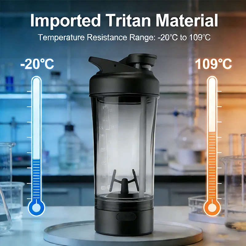 Electric Protein Shaker Bottle 700ml – USB-C Rechargeable Self-Stirring Mixer - alternate view