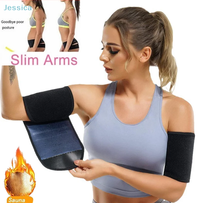 Neoprene Sauna Arm Bands (2pcs) – Warmth & Compression Sleeves for Training - in use