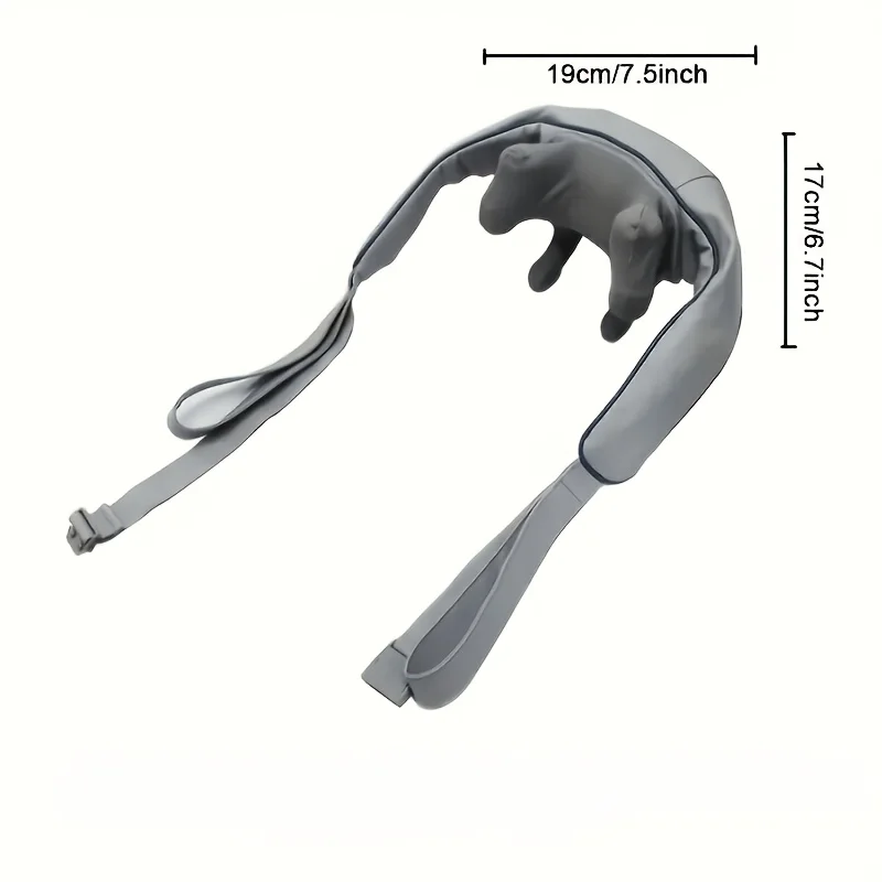 Shiatsu Neck & Shoulder Massager – Cordless, Heated, Kneading - close-up detail