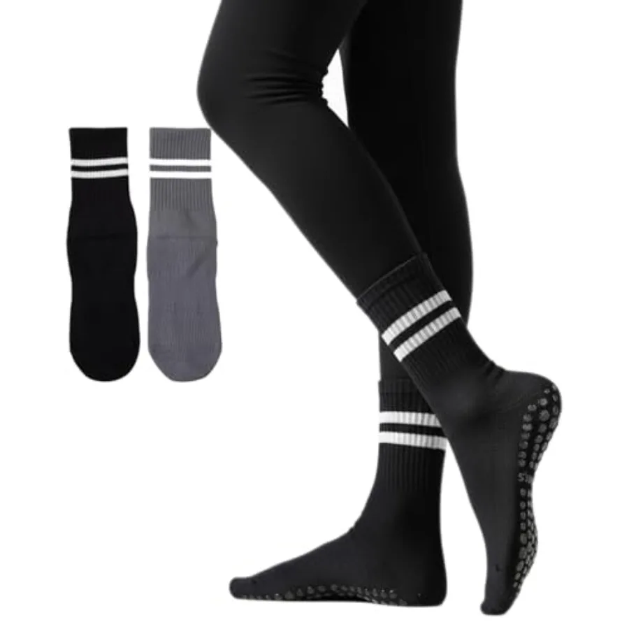 Non-Slip Pilates Grip Socks for Women – Barre, Yoga & Studio Athletic Socks - view 12