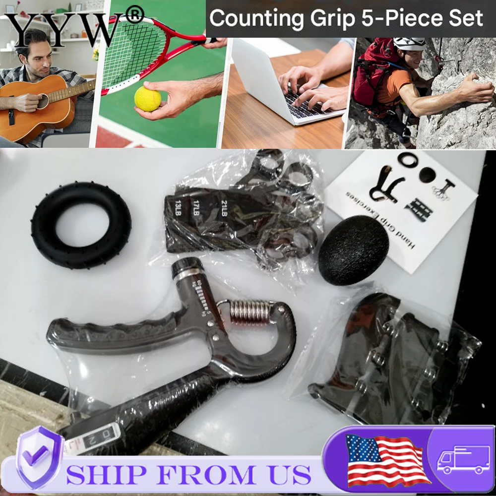 Heavy Duty Hand Gripper 5–60kg – Adjustable R-Shape Grip Trainer - detail view