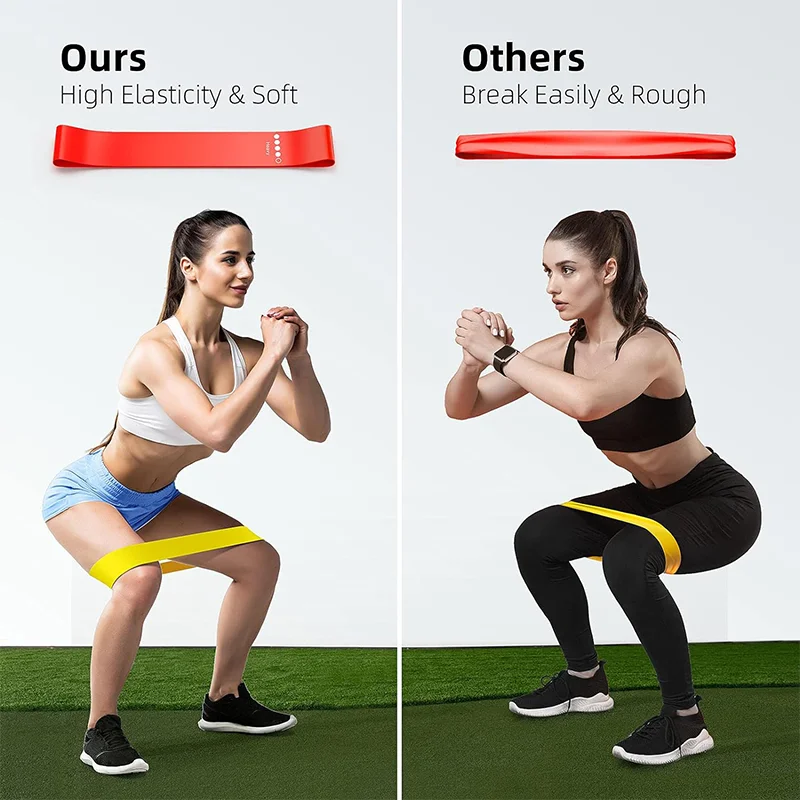 Resistance Loop Band Set – Glute, Hip & Leg Training Bands, 5 Levels - close-up detail