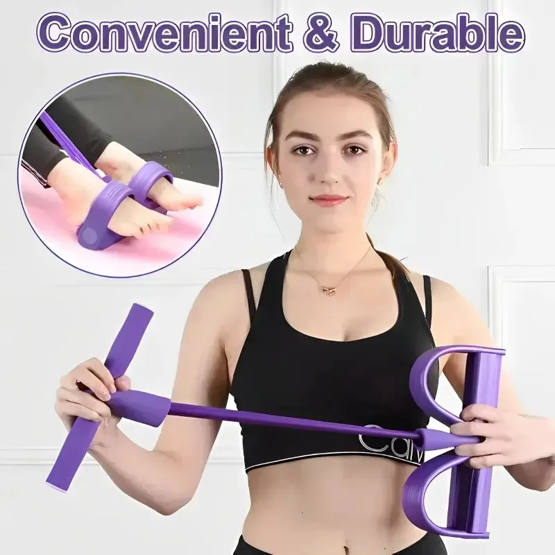 Resistance Band Set with Handles – 4 Tubes for Full-Body Home Training