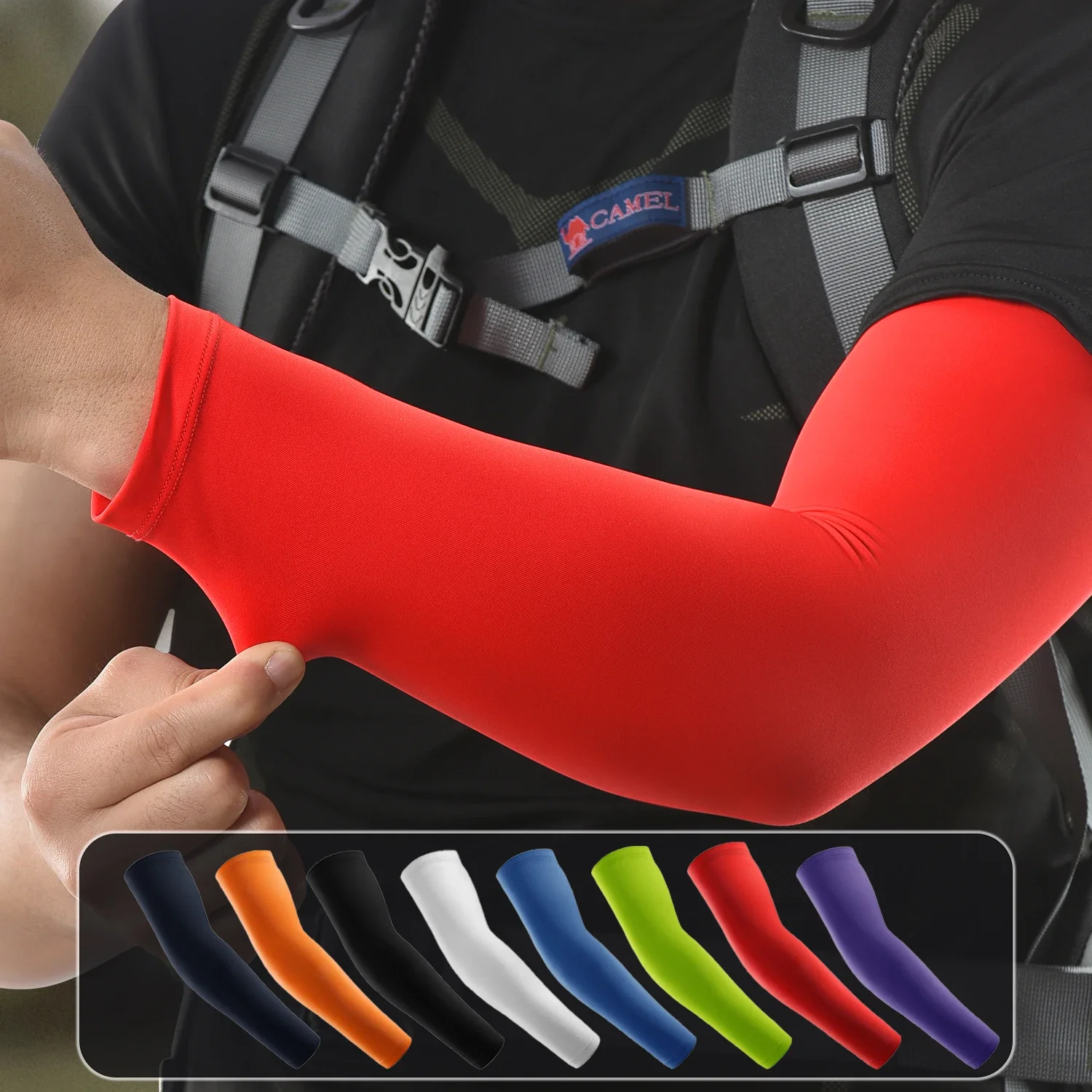 Elbow Compression Sleeve – Breathable Support for Cycling, Running & Basketball
